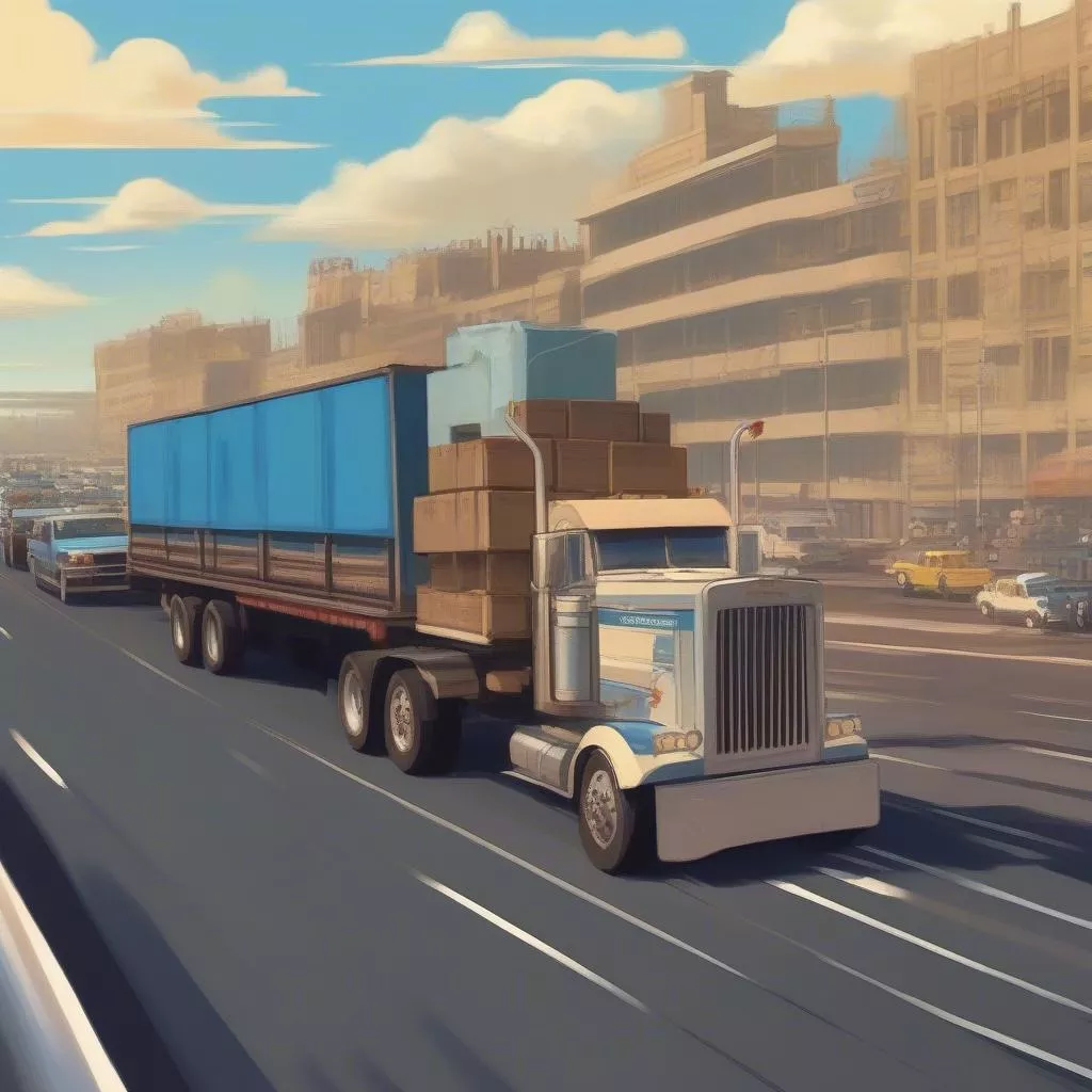 Xe tải chở hàng