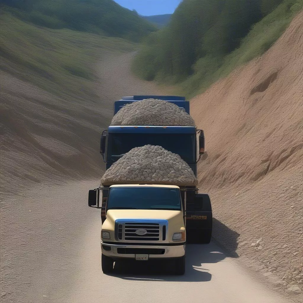 Xe tải chở đá O-4 Tinh