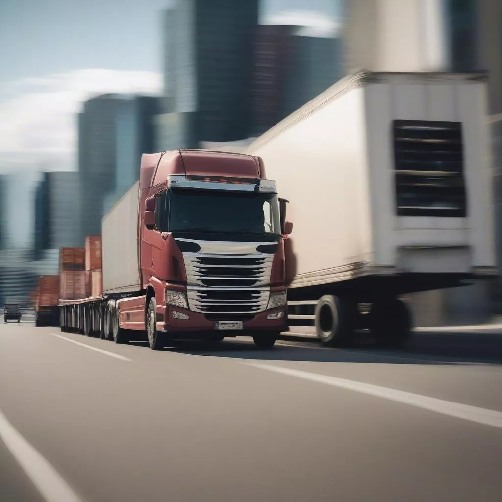 Xe tải chở hàng