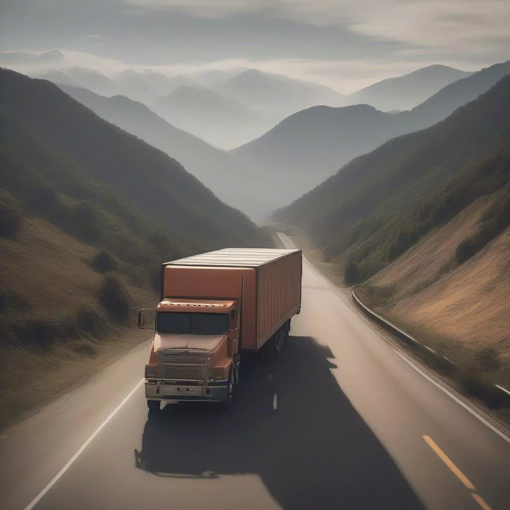 Xe tải chở hàng hóa