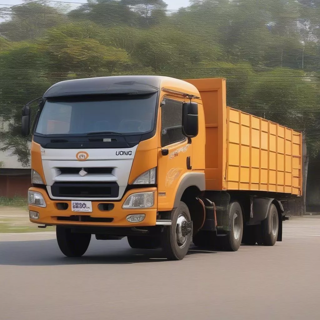 Xe tải chở hàng Uông Bí