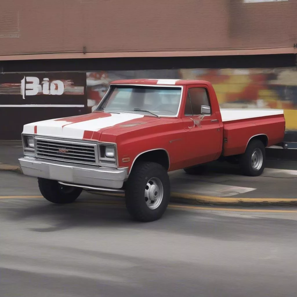 Truk memiliki plat nomor F1