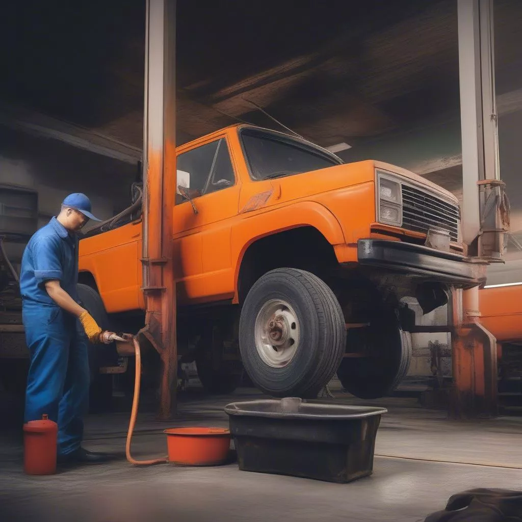 Thay dầu nhớt cho xe tải