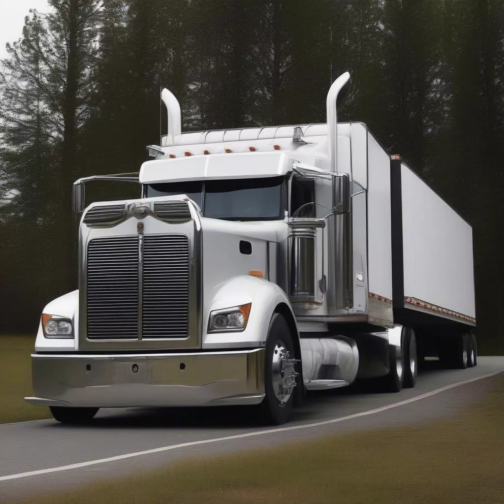 Tractor trailer for large-scale cargo transportation
