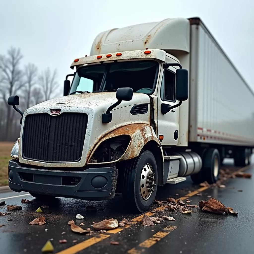 Truck accident due to lack of inspection