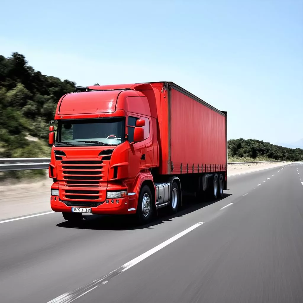 Xe tải tham gia giao thông