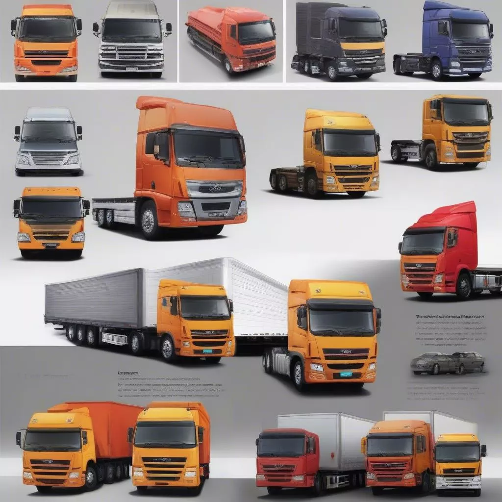 XE TẢI HÀ NỘI: ट्रकों के प्रकार