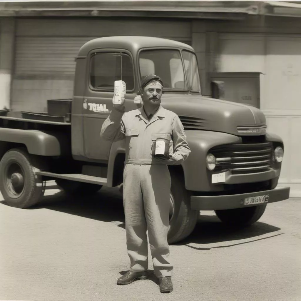 Xe Tai Hanoi distributes Total engine oil