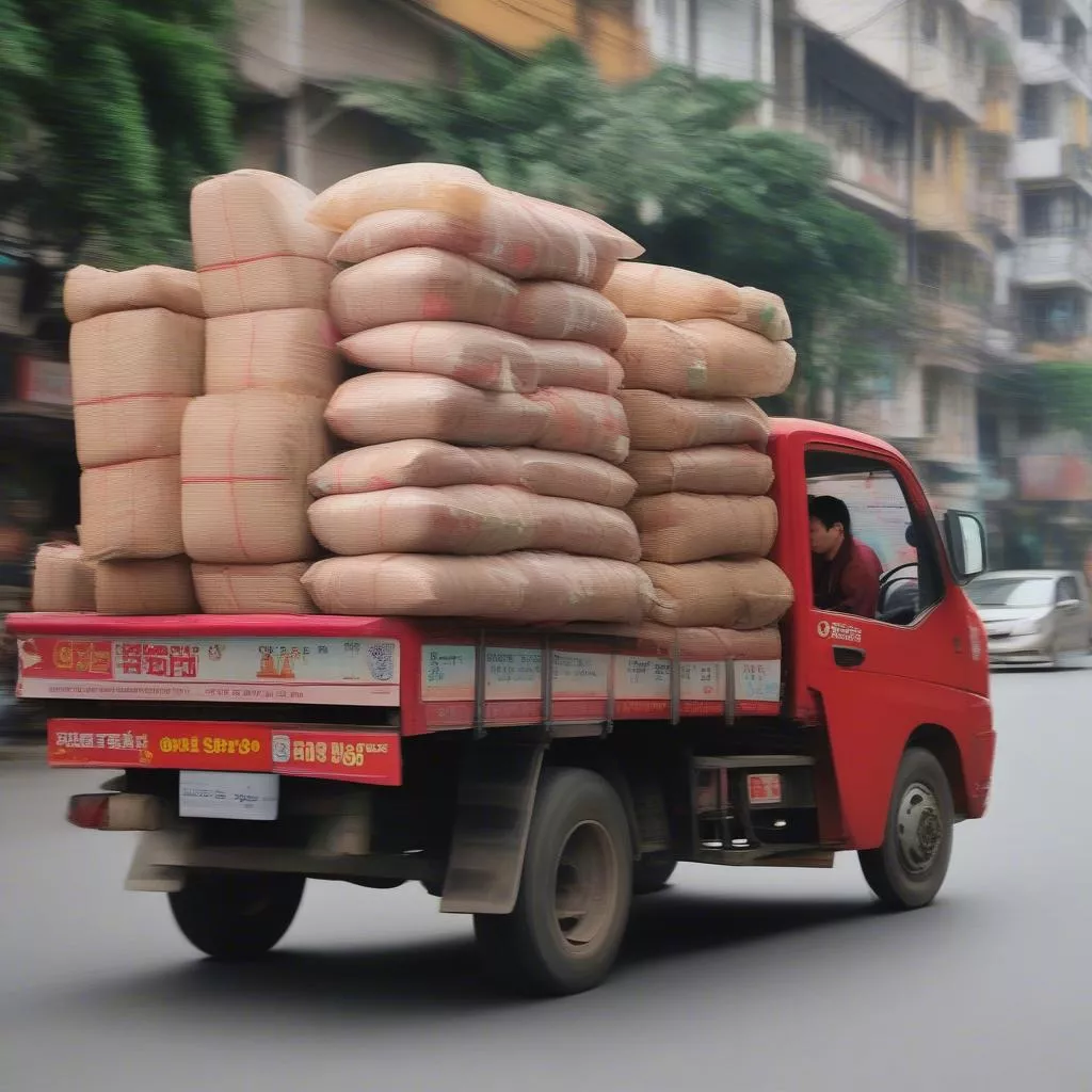 Camion de marchandises à Hanoï