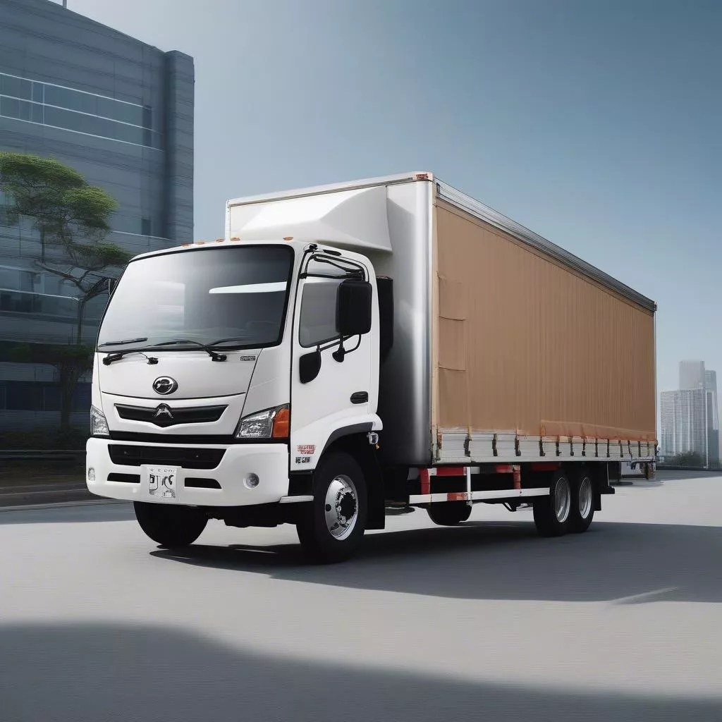 Hino 6-ton FC truck with various cargo box options