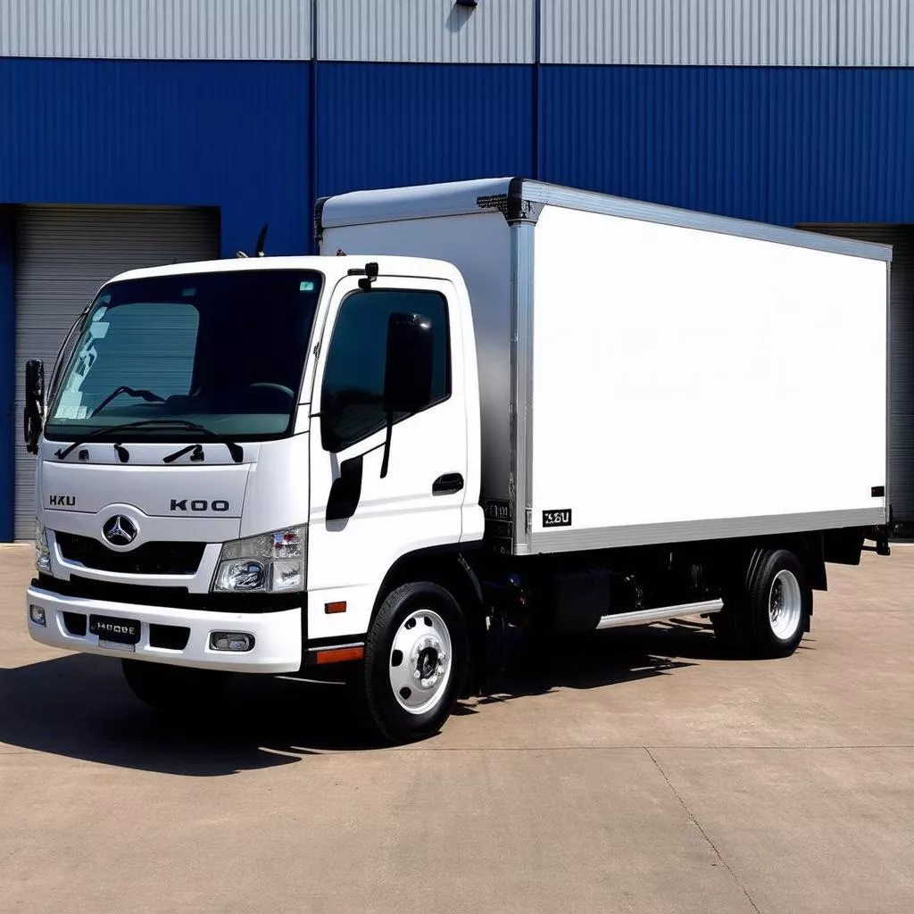 Hino XZU650L enclosed box truck