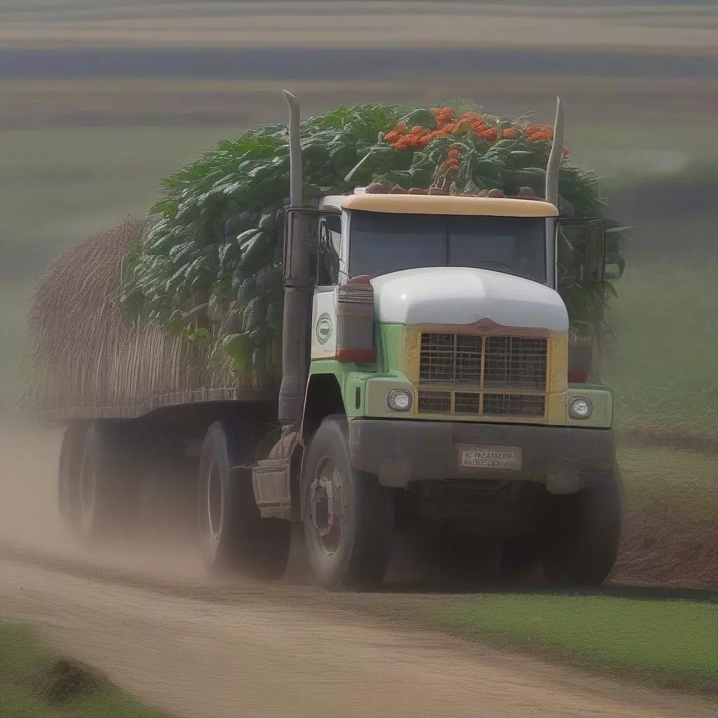 Xe tải hỗ trợ nông dân