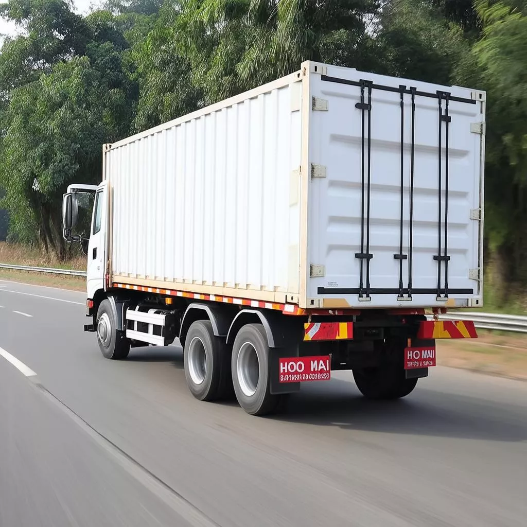 Xe tải Hoa Mai 3 tấn 48 vận chuyển hàng hóa