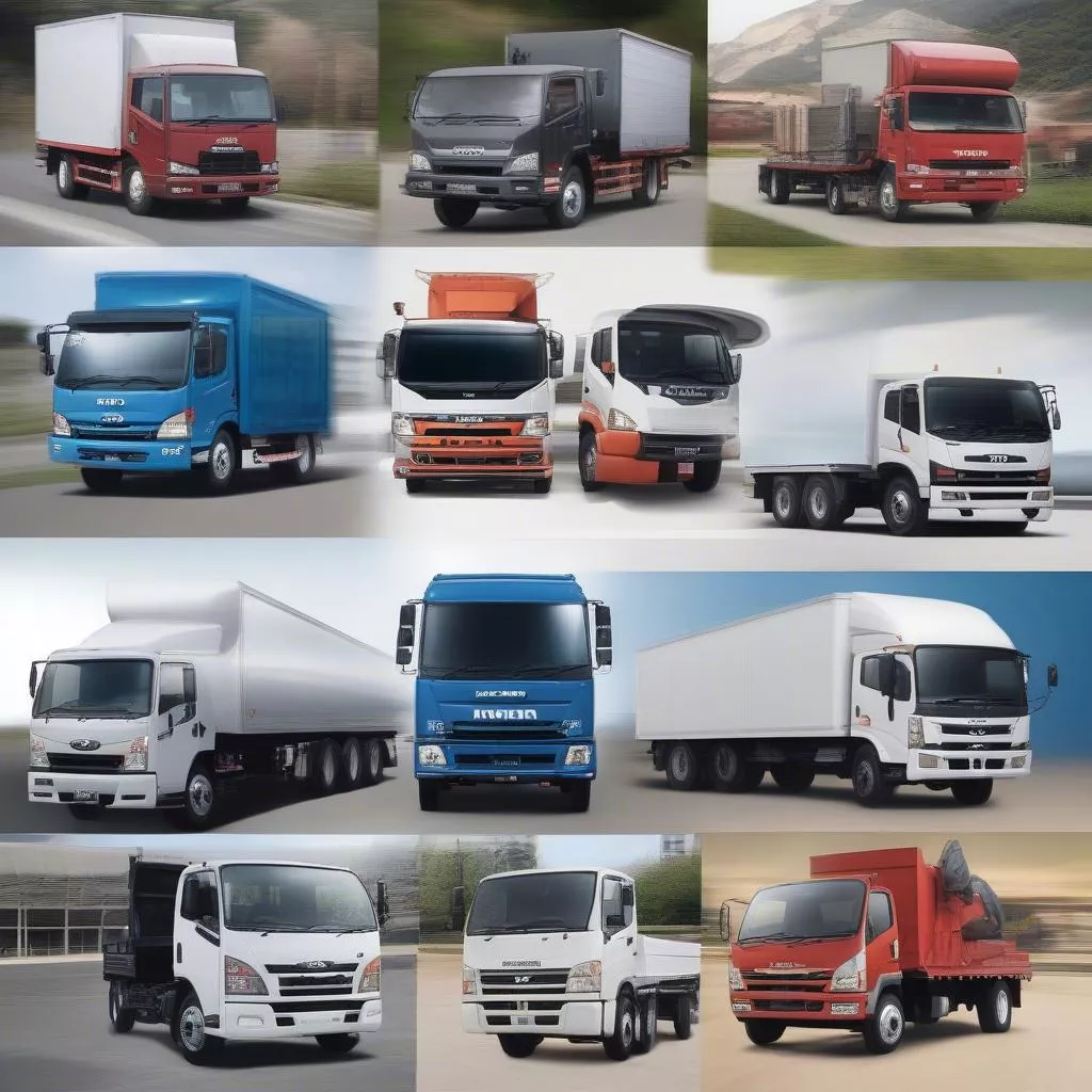 Xe tải Hyundai, Isuzu, Hino