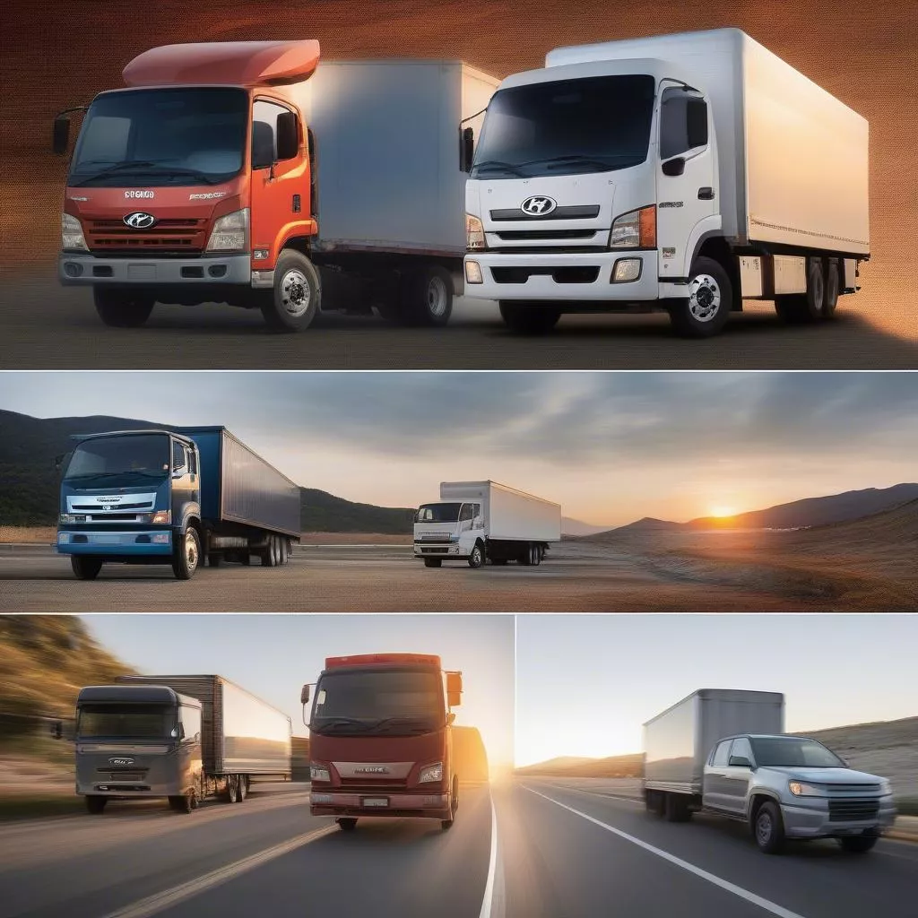 Various truck models