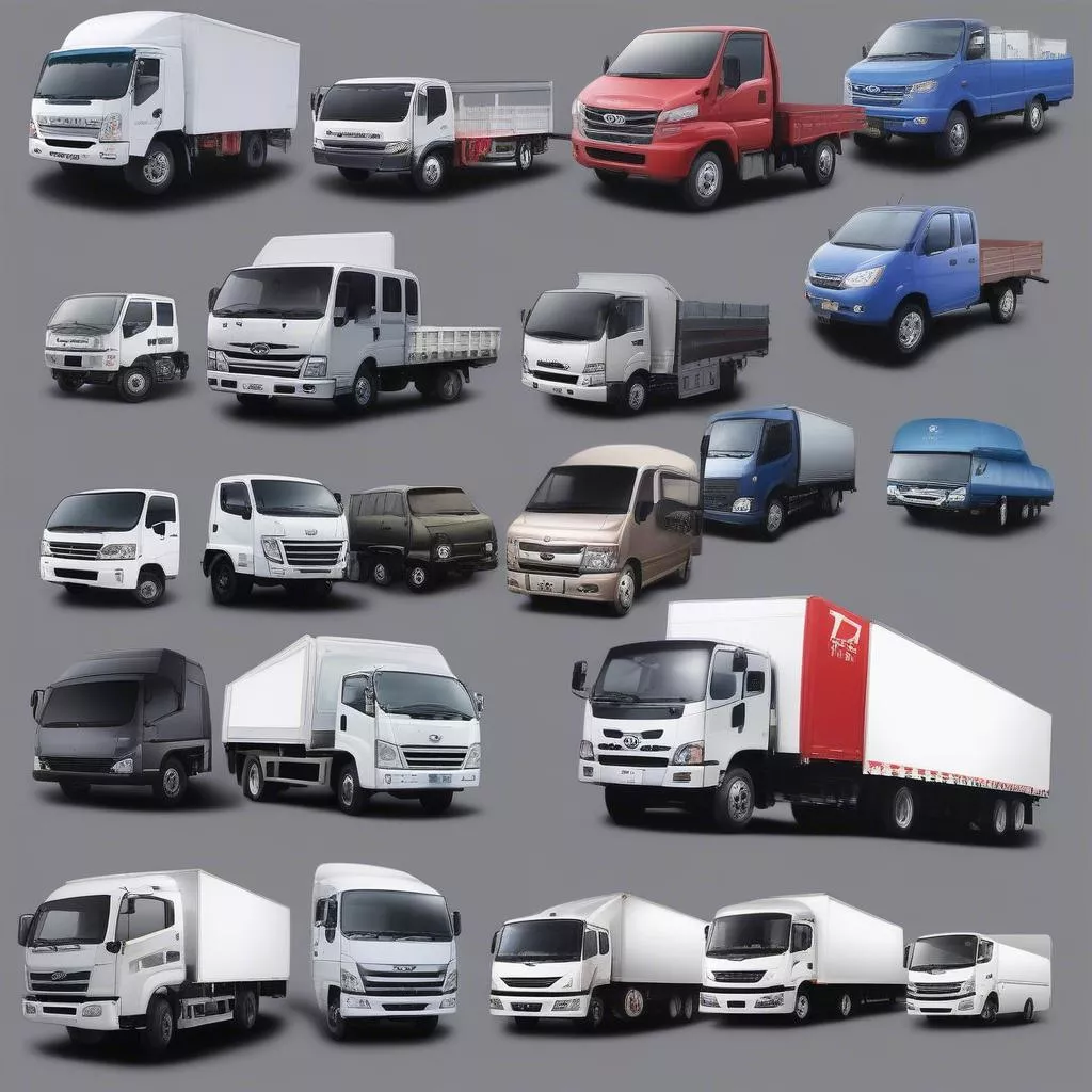 Các dòng xe tải phổ biến