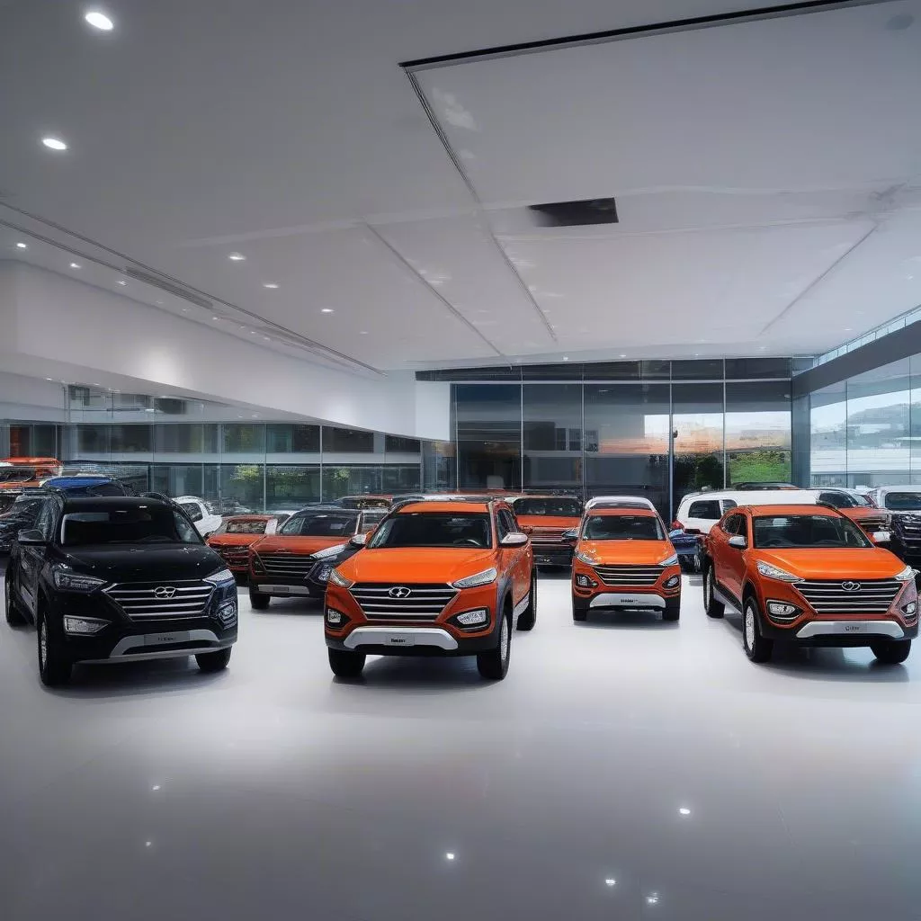 Hyundai truck showroom