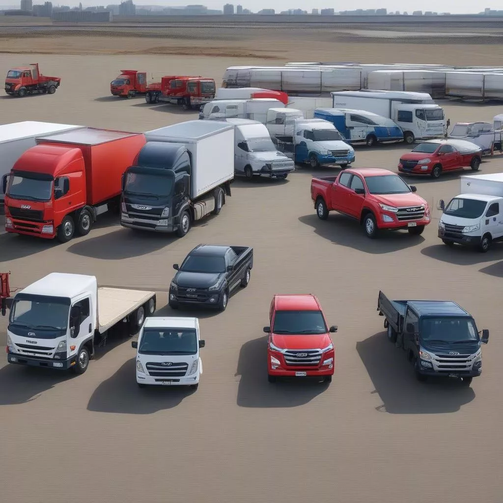 Xe tải Hyundai và Isuzu