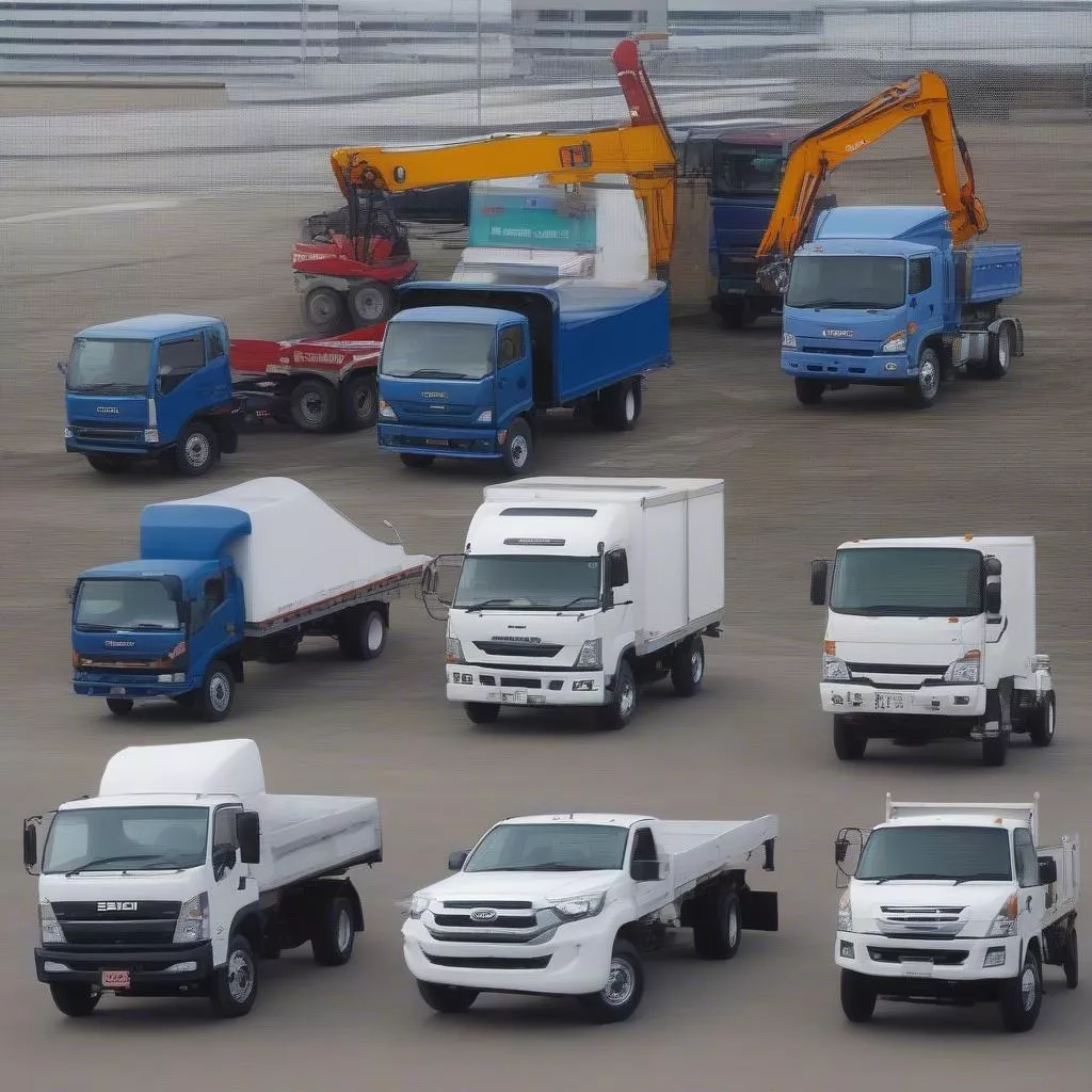 Xe tải Isuzu, Hino, Hyundai