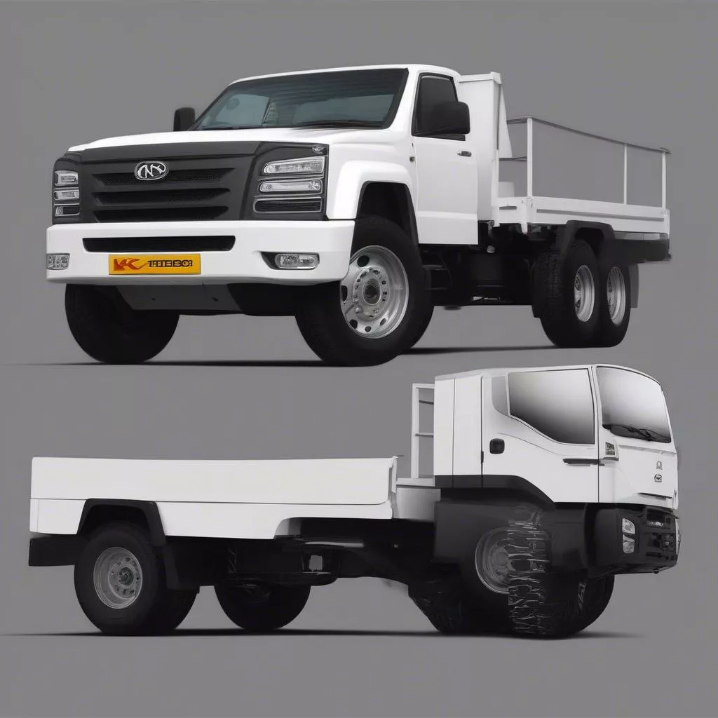 Kenbo 990kg canvas truck engine showcasing power and fuel efficiency.
