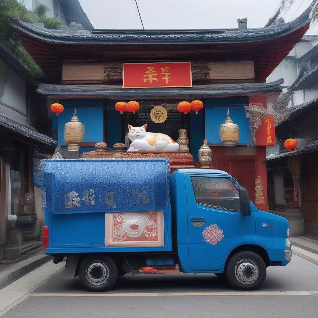 xe-tai-voi-vat-pham-phong-thuy