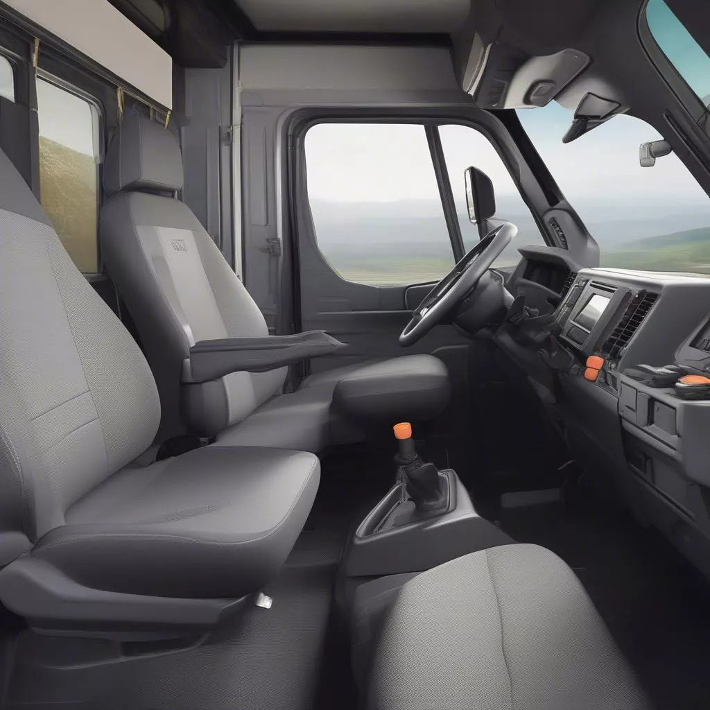 Ollin truck interior