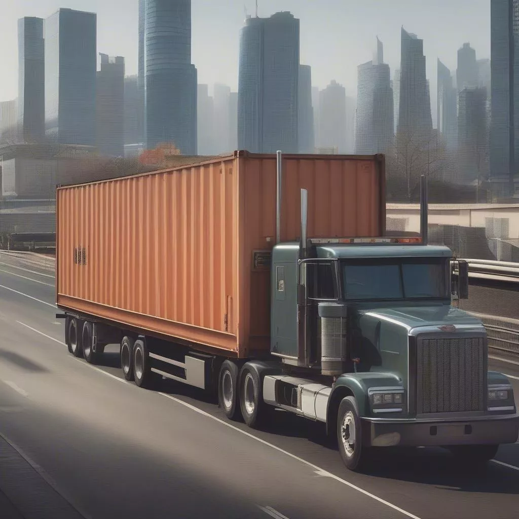 xe tải vận chuyển hàng hóa