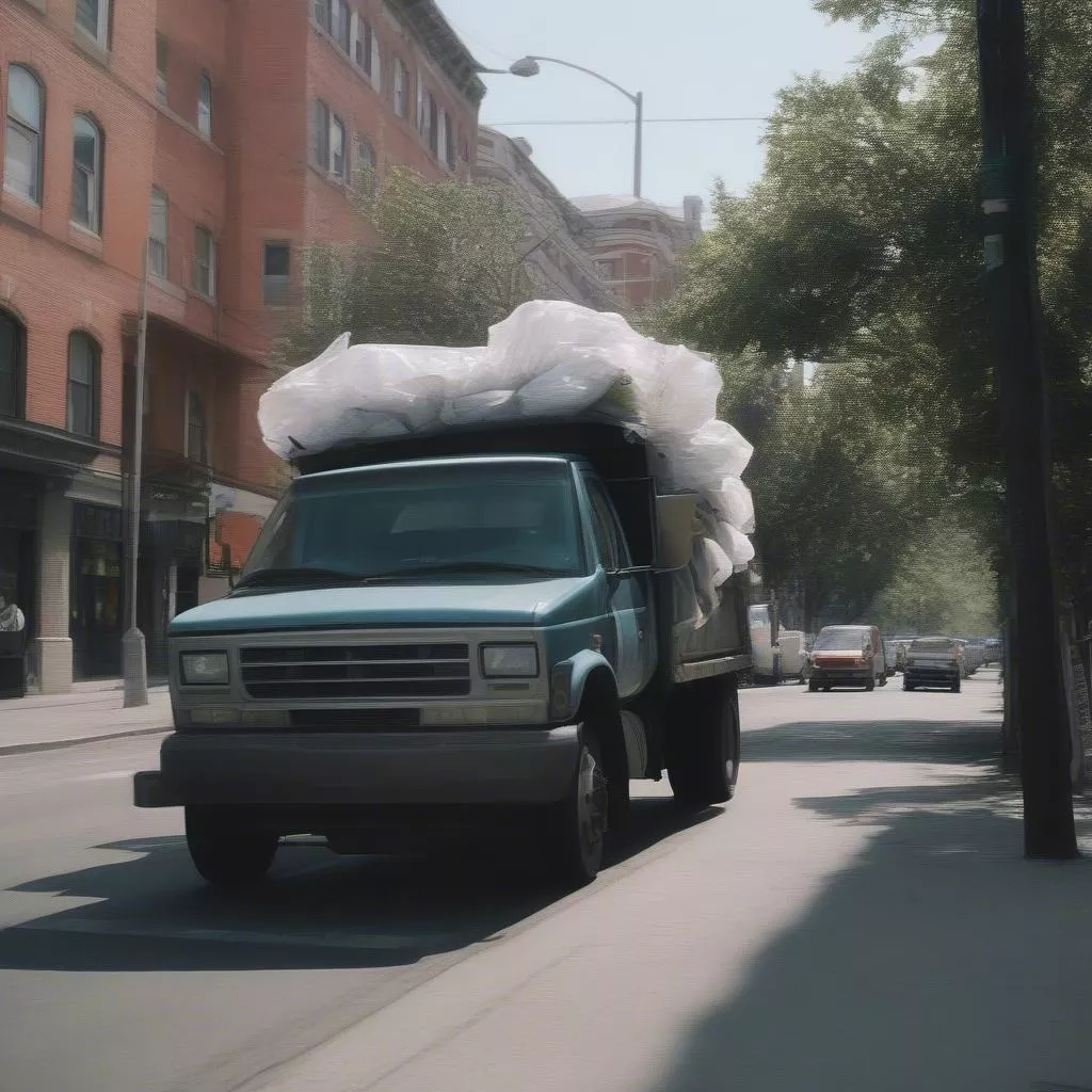 Xe tải thu gom rác