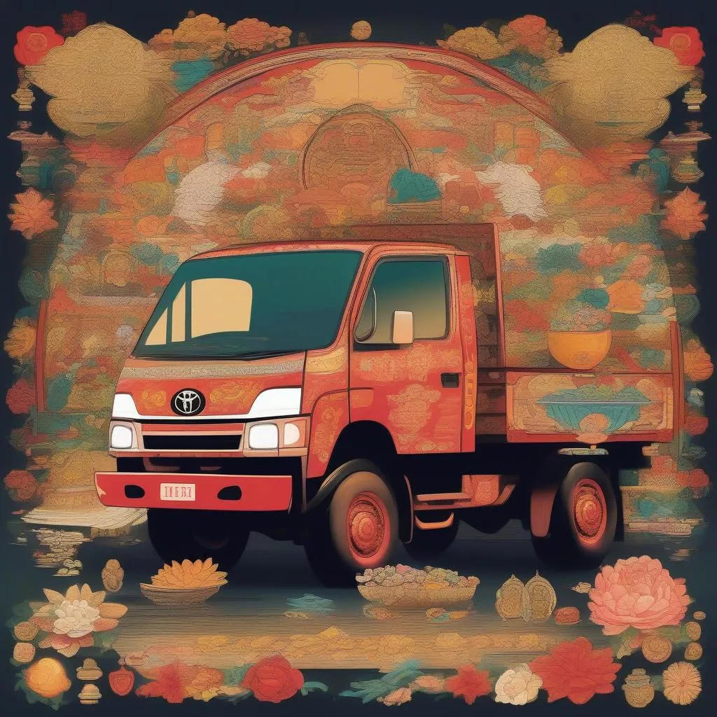 xe tải toyota phong thủy