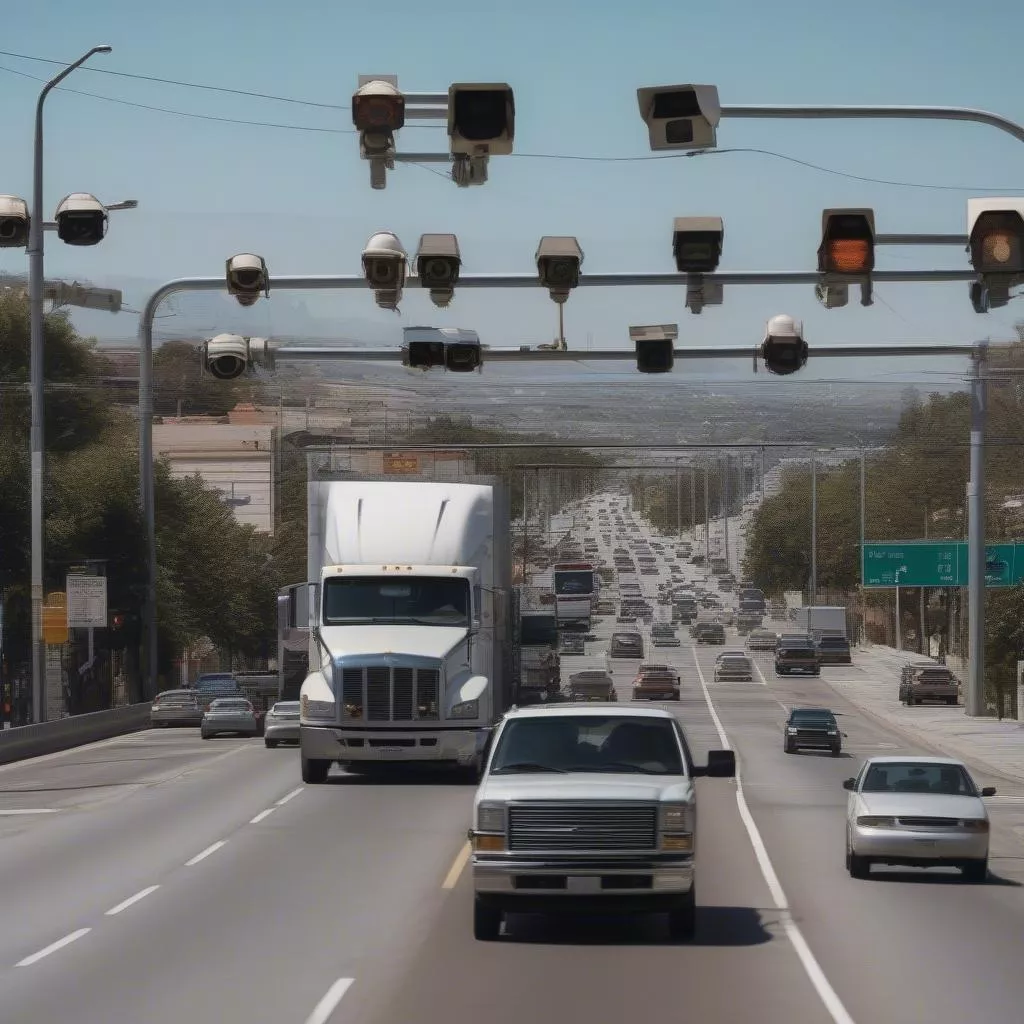Truck on Hoang Van Thu Street