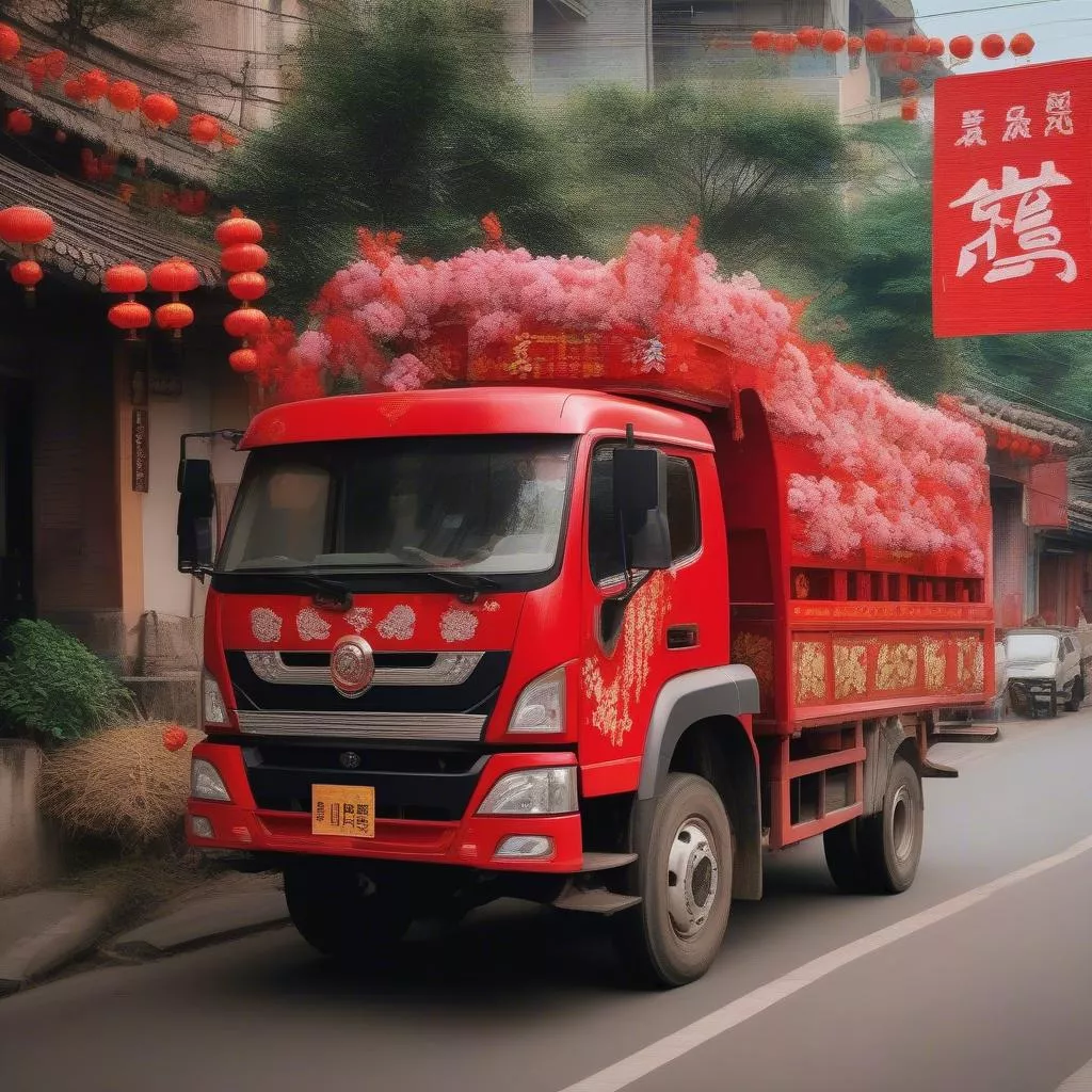 Chinesischer LKW und Feng Shui