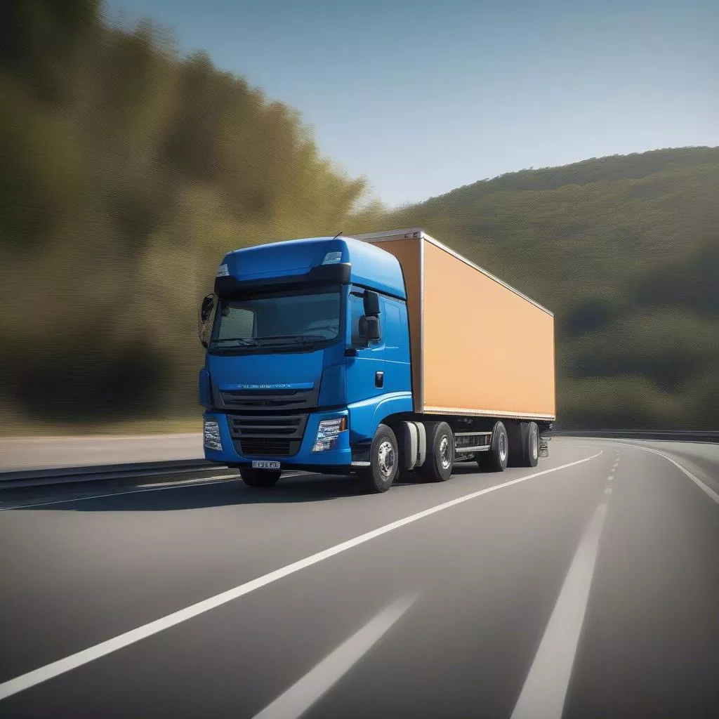 Xe tải trung vận tải hàng hóa khối lượng lớn