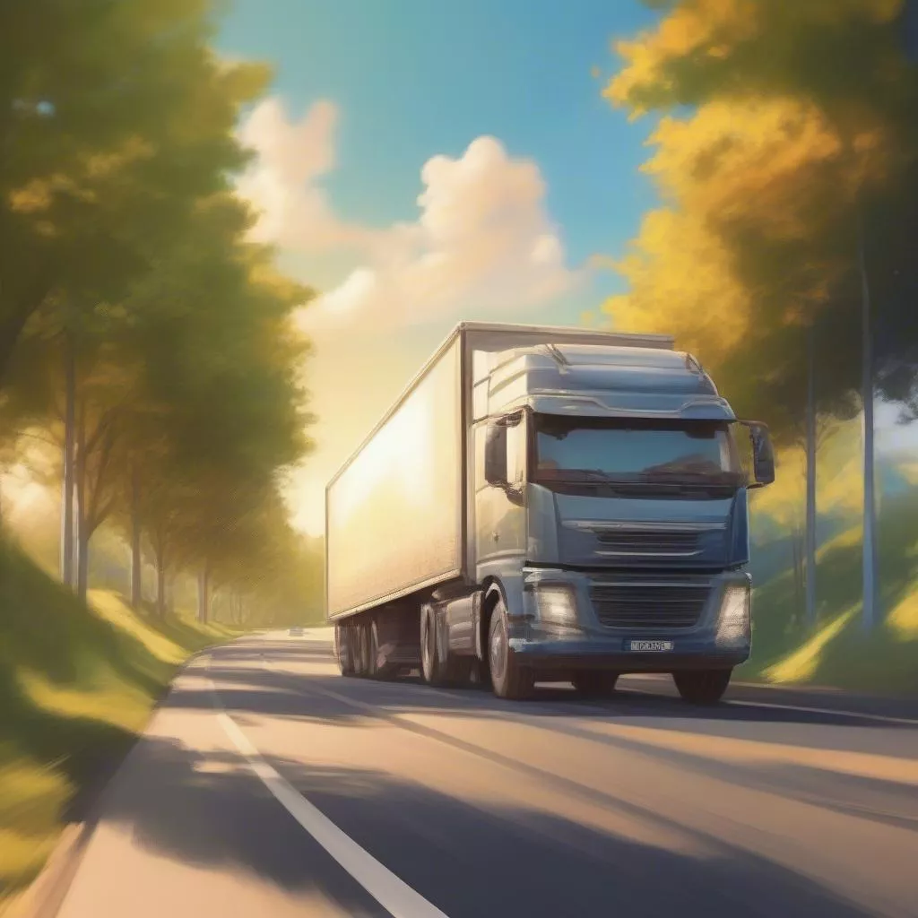 Xe tải vận chuyển hàng hóa