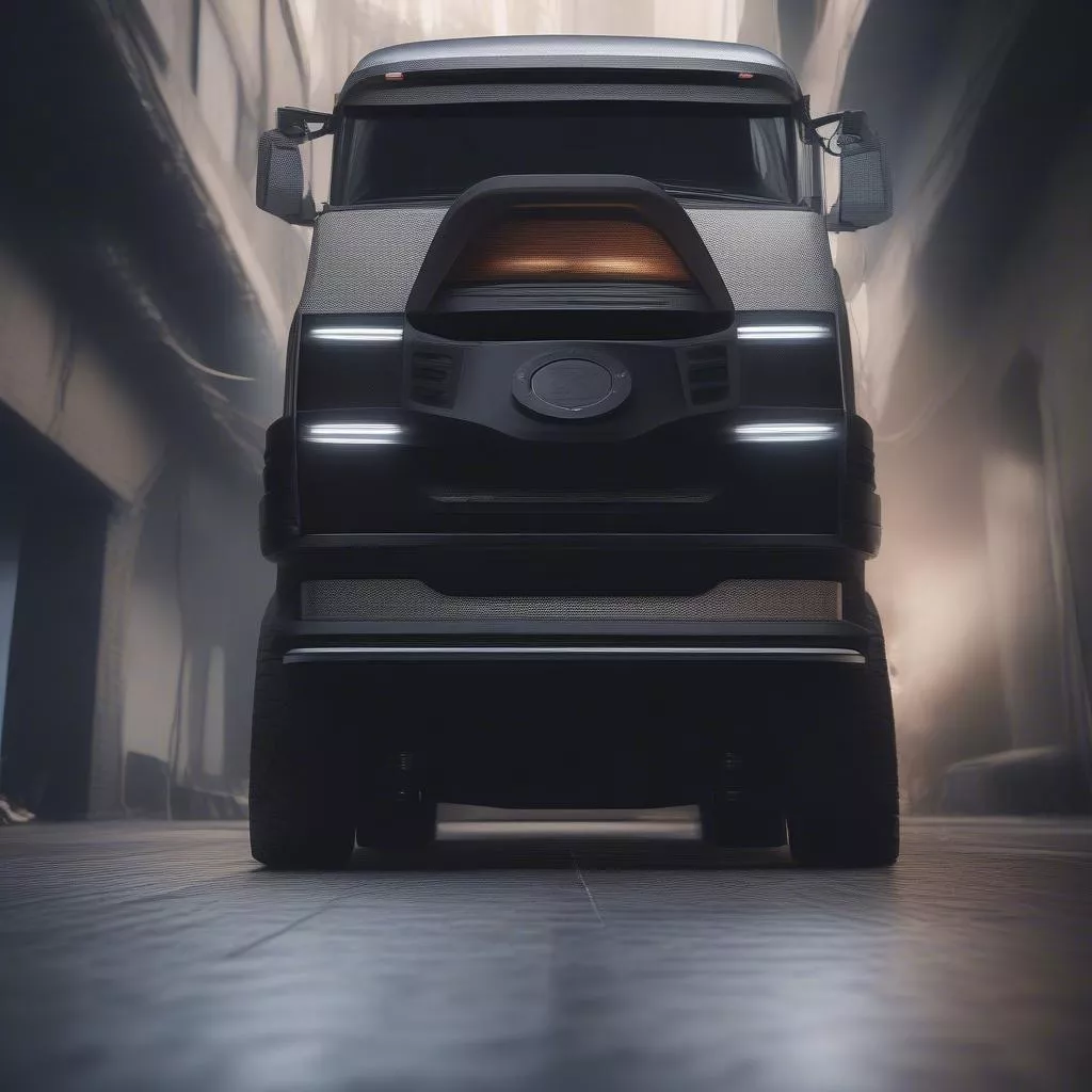 Truck with a high-end sound system