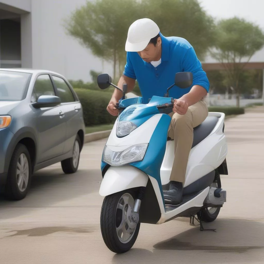 Kiểm tra xe Vision tay thắng trước khi mua