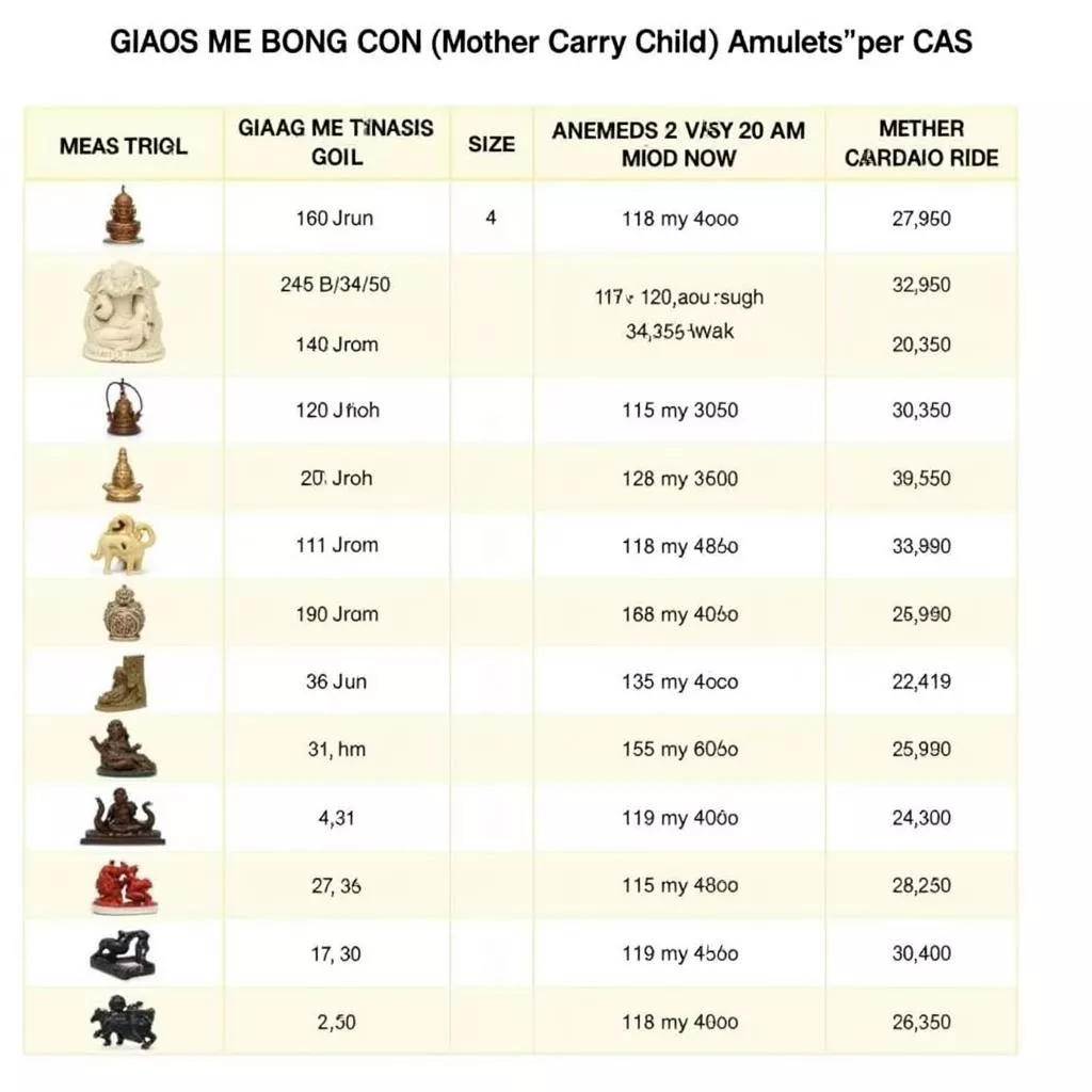 Bảng giá Giấy Mẹ Bồng Con Ô Tô