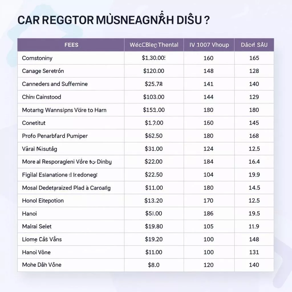  Bảng giá chi tiết phí cấp biển số xe ô tô Hà Nội