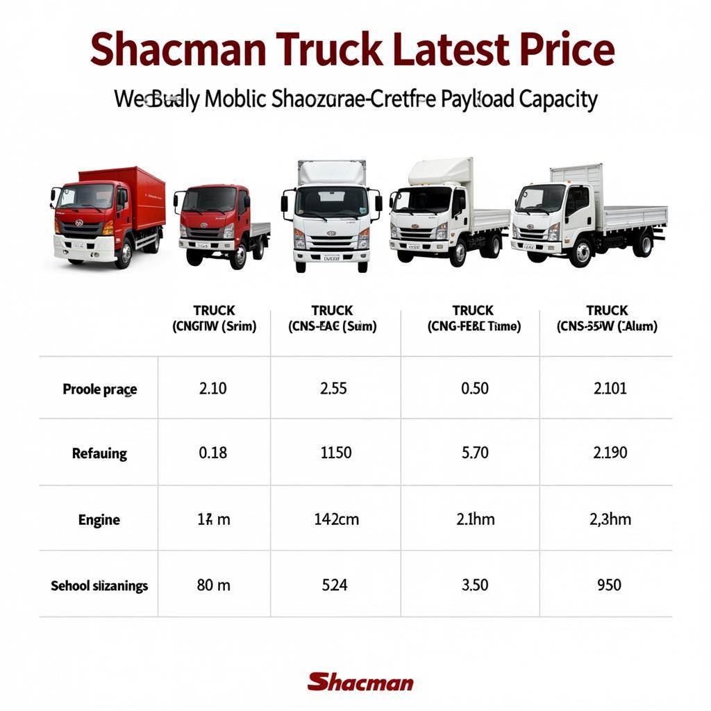 Bảng Giá Xe Shacman Mới Nhất