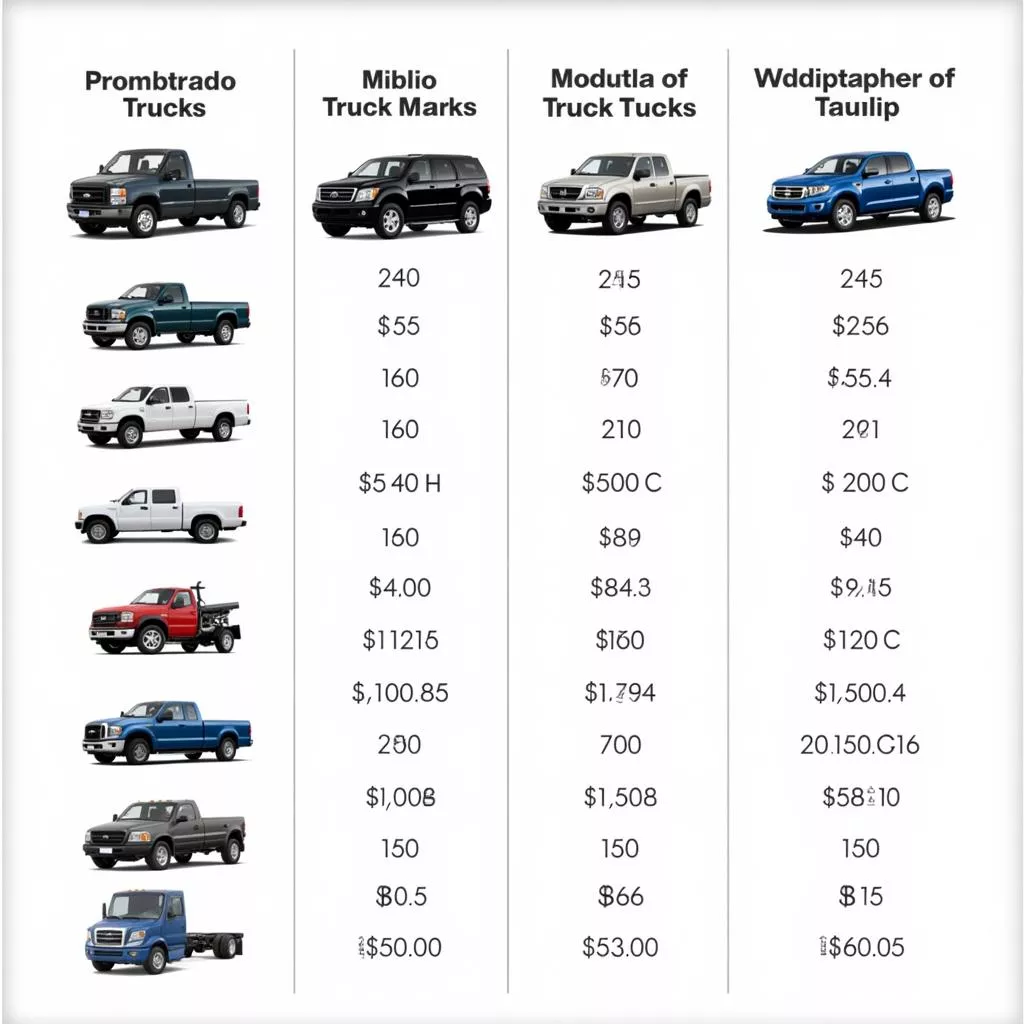 Truck Price List