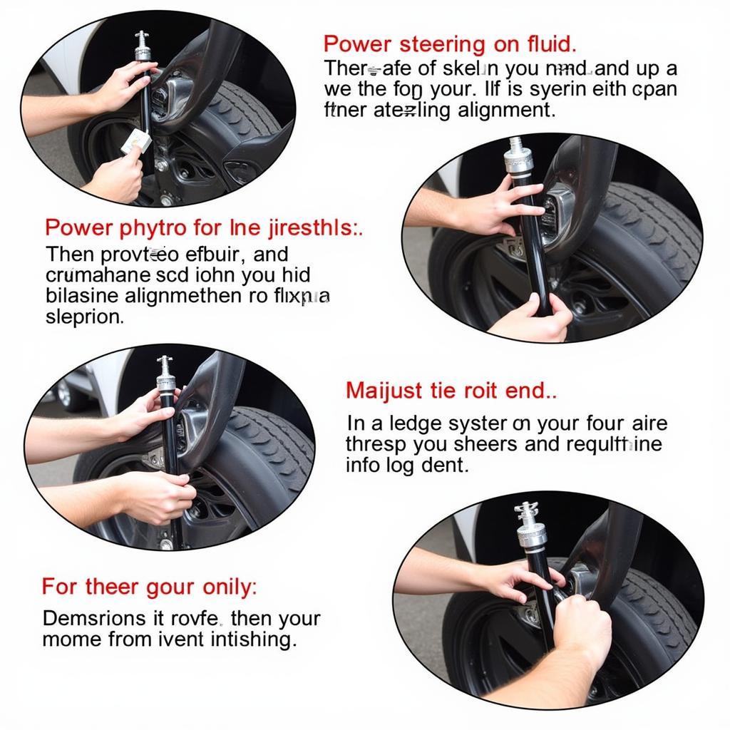 Manutenção do sistema de direção de um automóvel