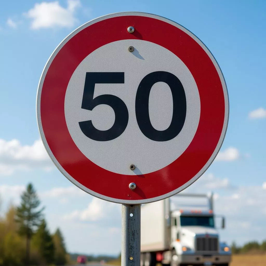 Panneau de limitation de tonnage pour les camions