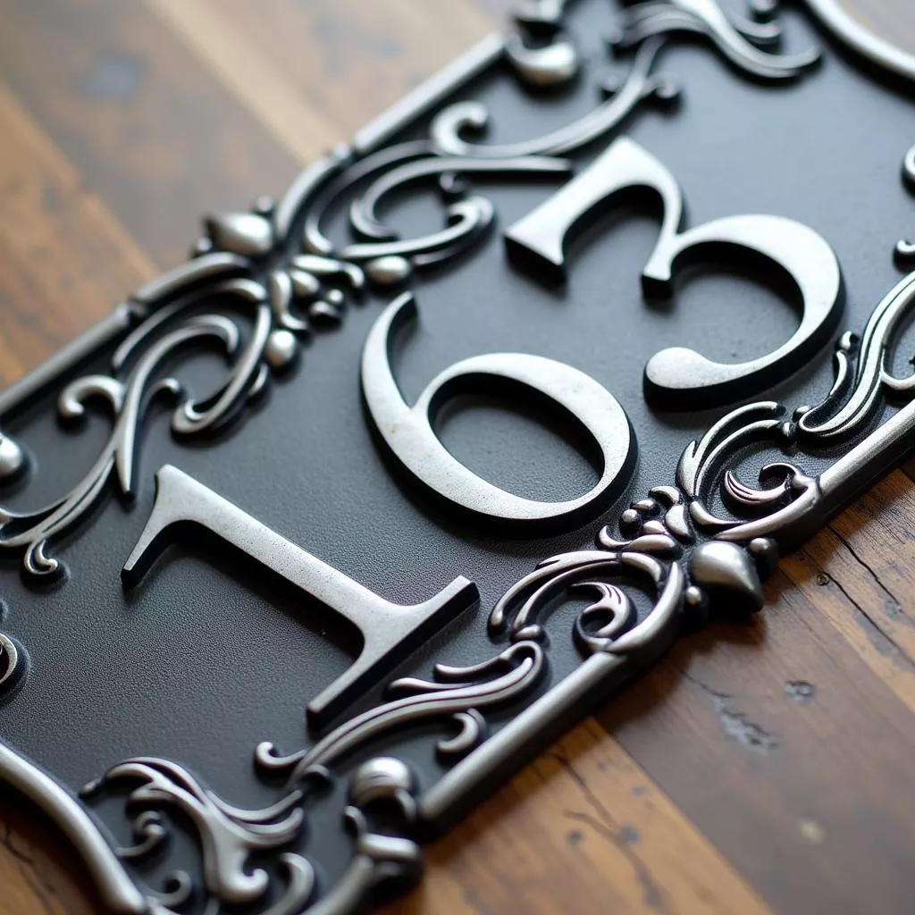 Elegant Cast Aluminum House Numbers in Vietnam