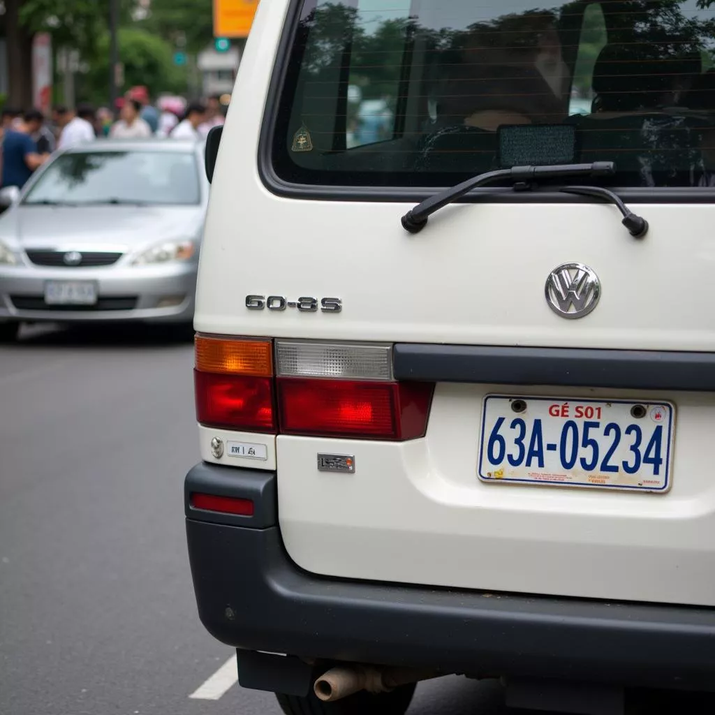 License plate 63A-05234 on a van