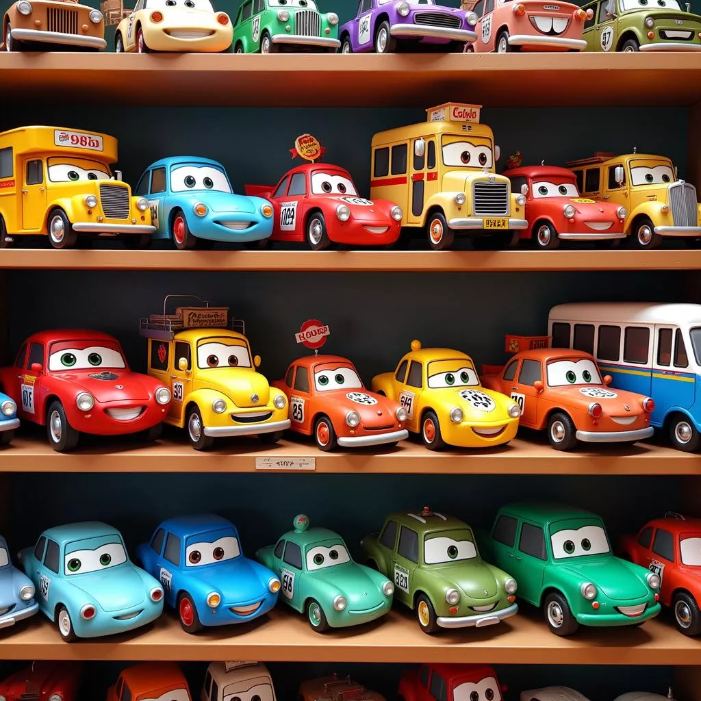 Bộ sưu tập mô hình xe hơi hoạt hình