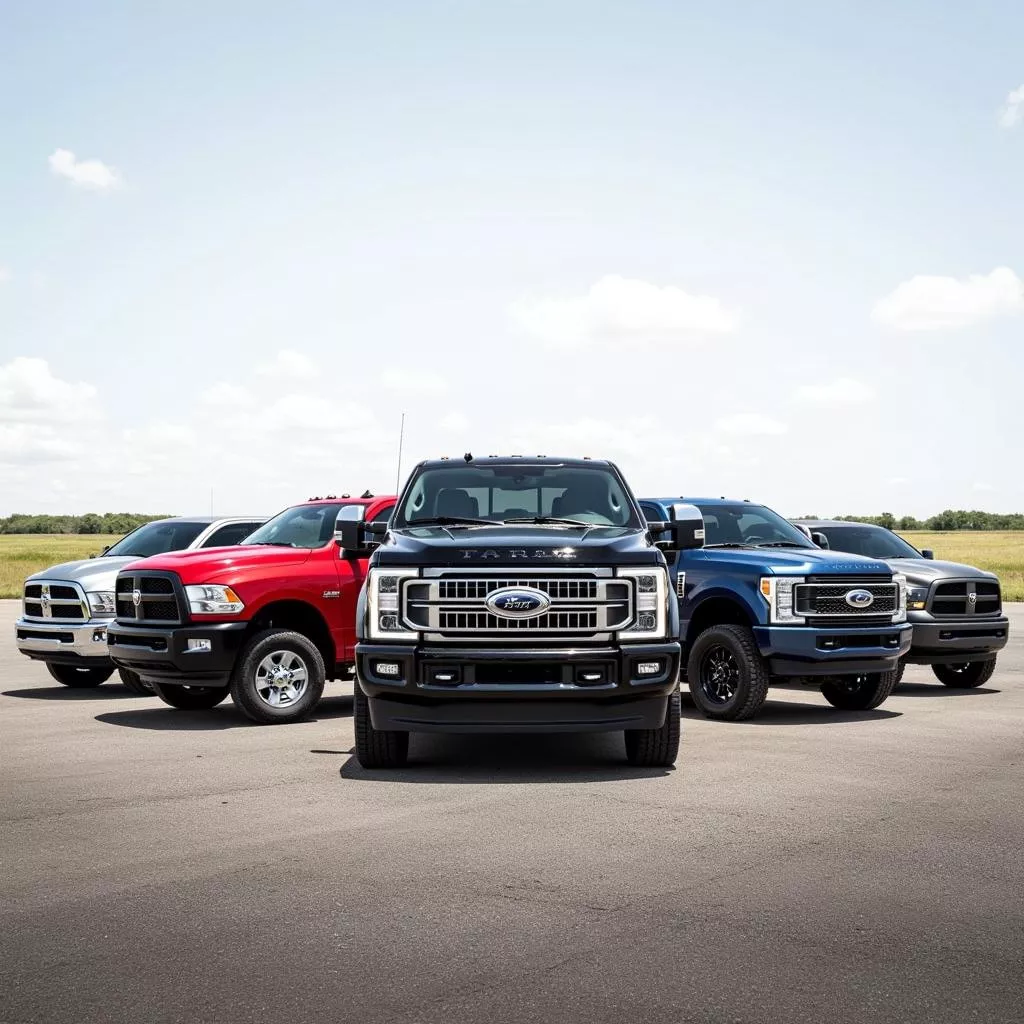 Various truck models