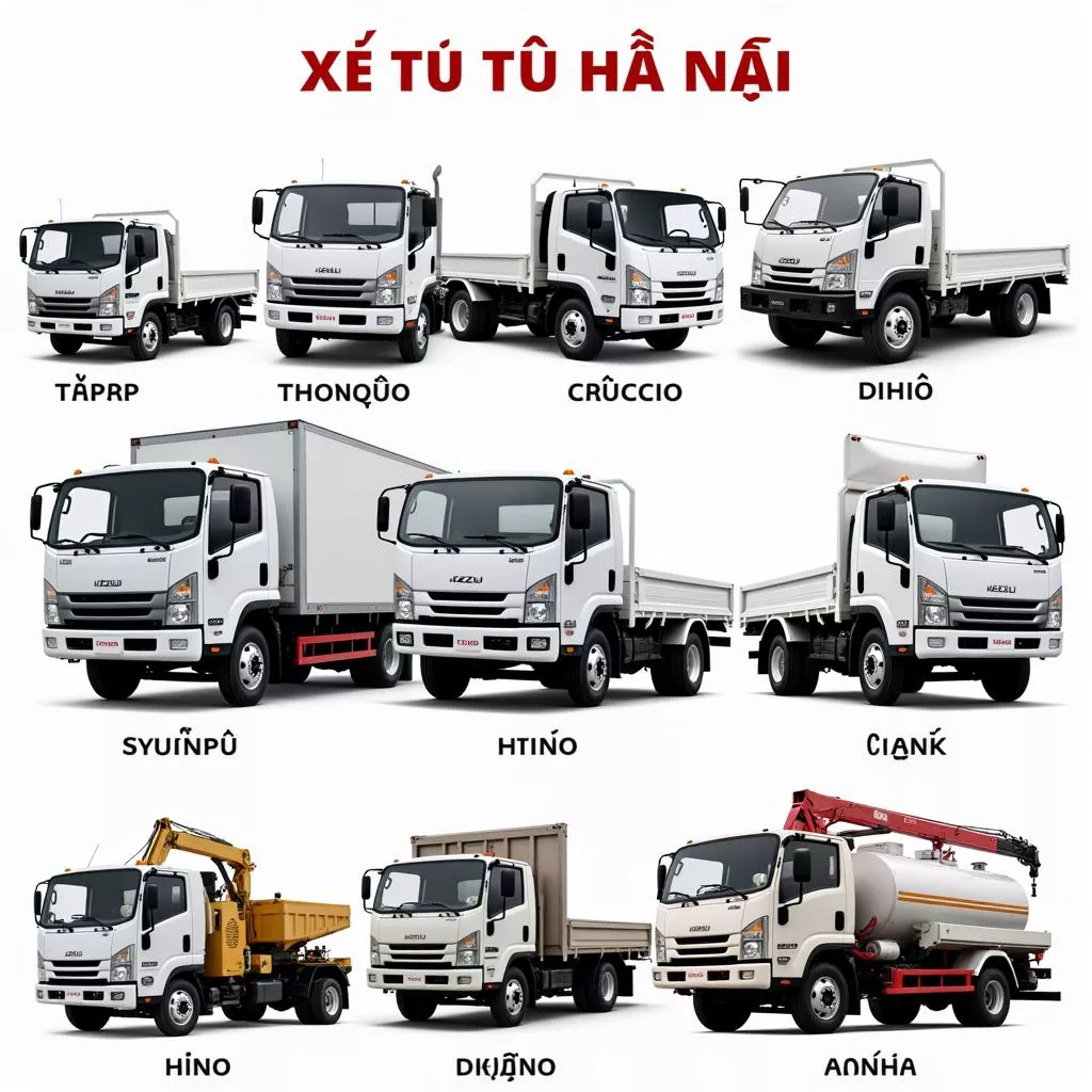 Hình ảnh các dòng xe tải của Xe Tải Hà Nội