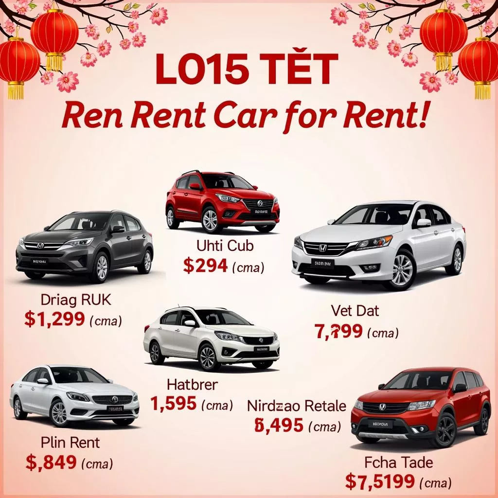 Các mẫu xe tự lái phổ biến trong dịp Tết