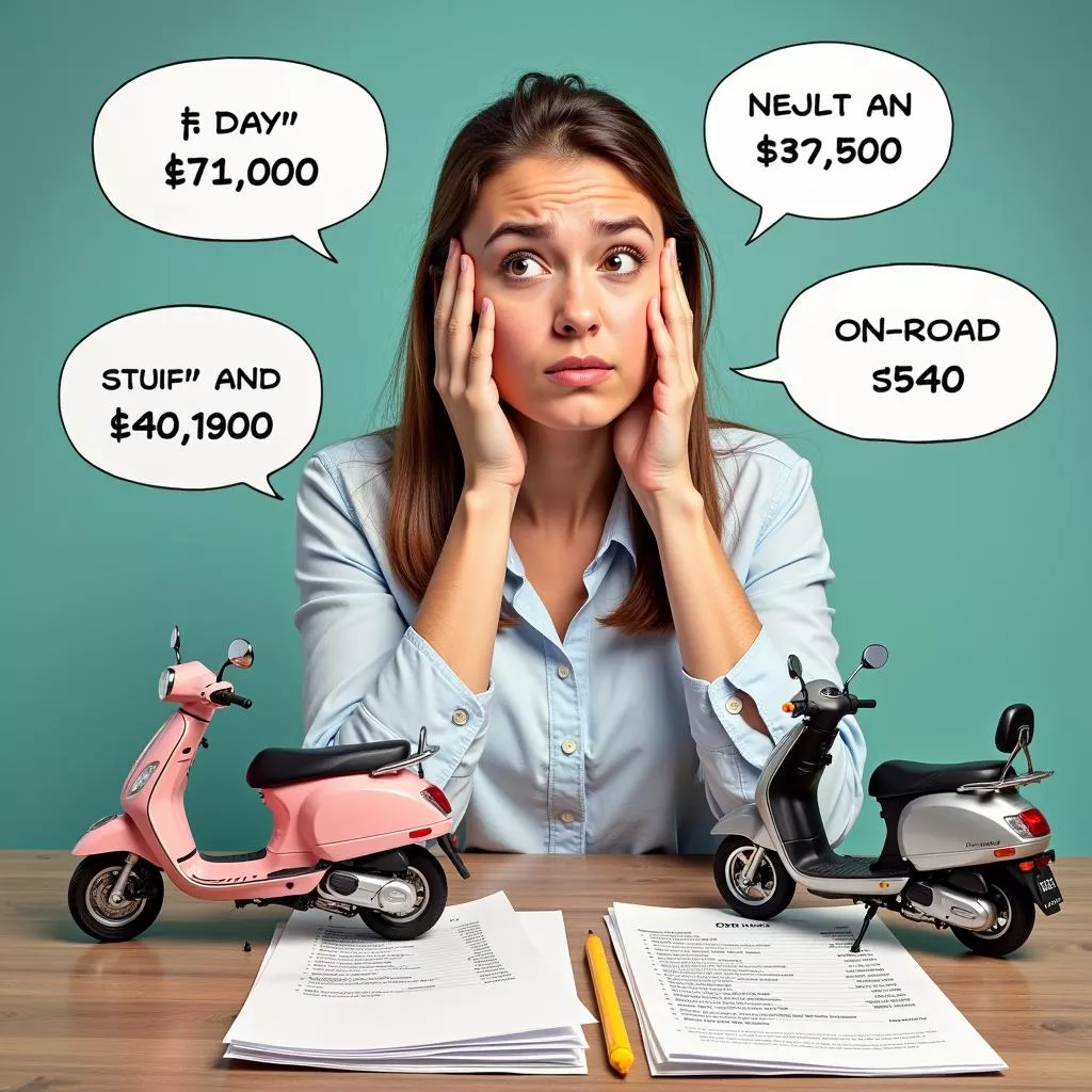 Chi phí lăn bánh xe Vision