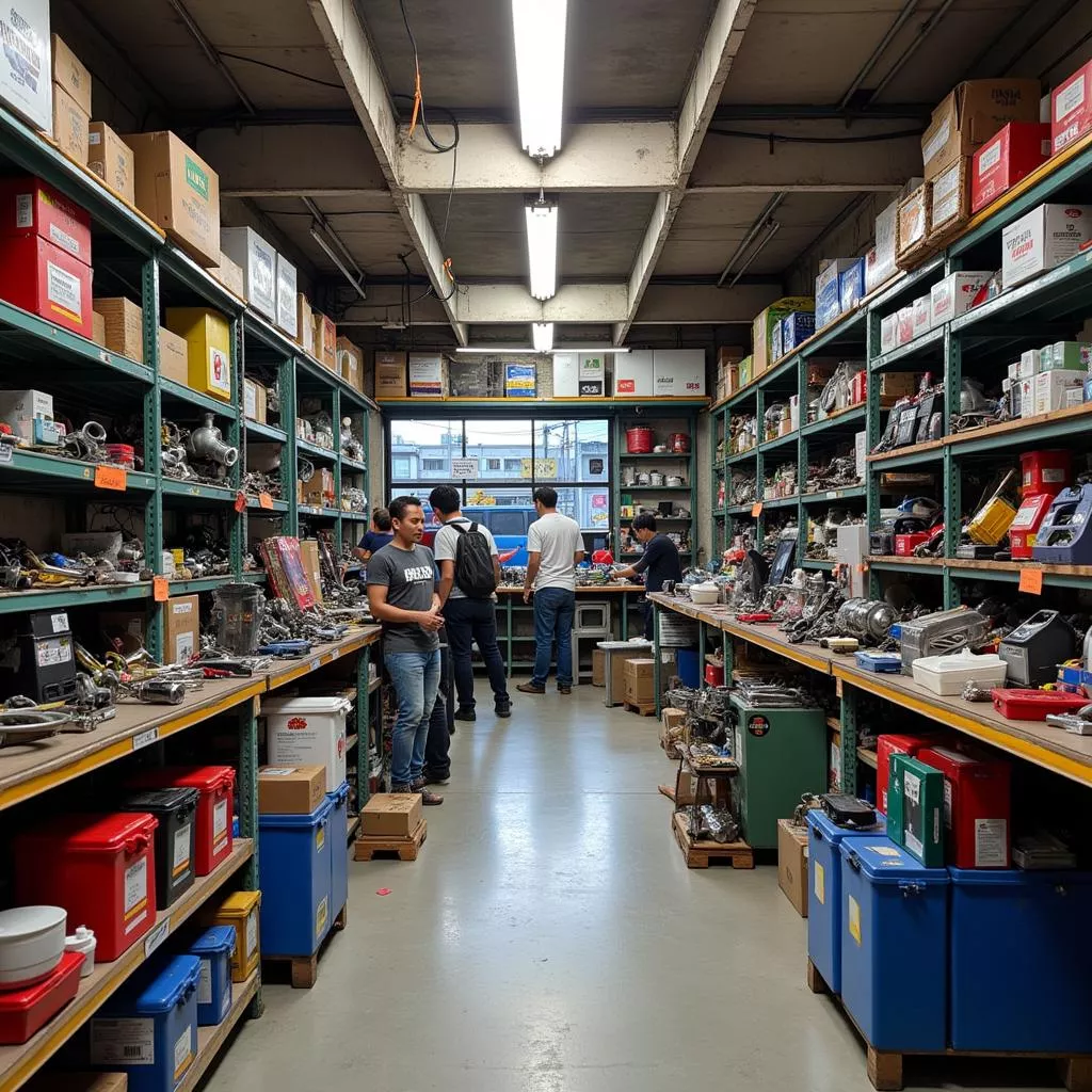 Cửa hàng phụ tùng ô tô tại Hà Nội