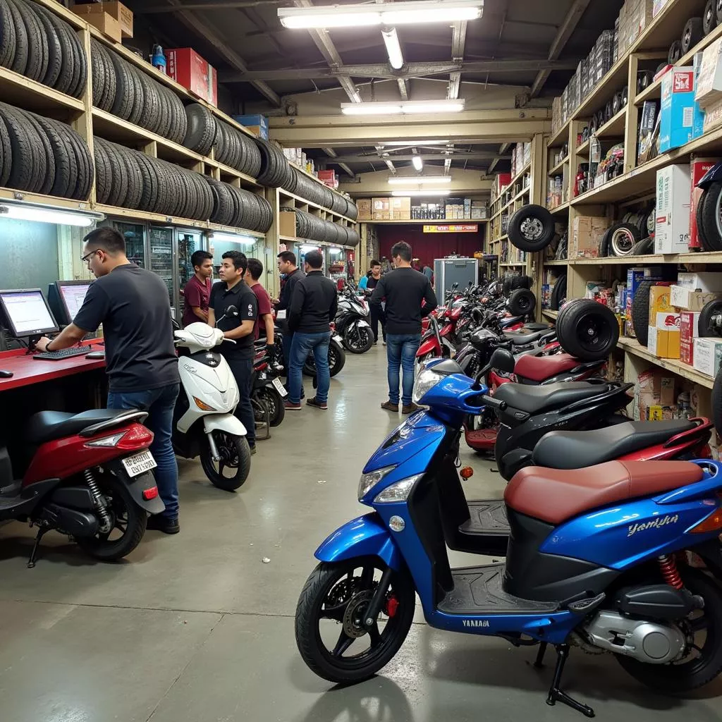 Cửa hàng sửa chữa xe Mio tại Hà Nội